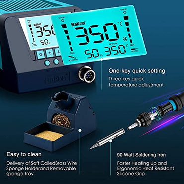 Digital Soldering Station – Adjustable Temperature Soldering Iron Station for Electronics, PCB Repair & DIY Work