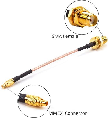 AKK MX06 2pcs Straight MMCX to SMA Pigtail FPV Antenna Connector