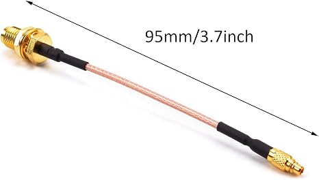 AKK MX06 2pcs Straight MMCX to SMA Pigtail FPV Antenna Connector