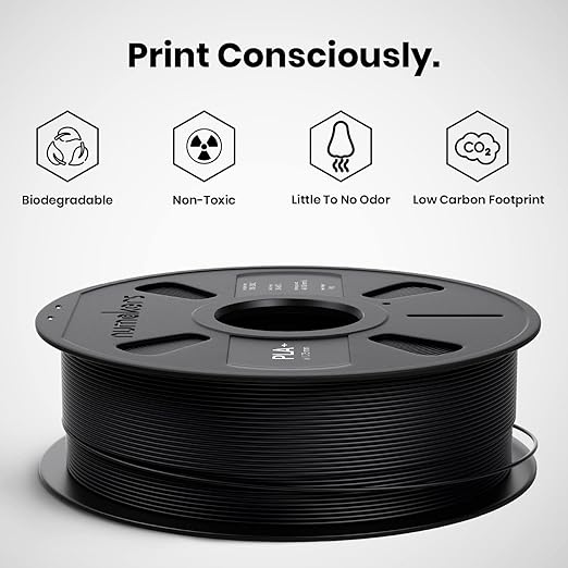 High Strength Pitch Black Numakers PETG-HS 3D Printer Filament 1.75mm