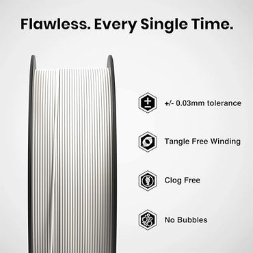 Numakers PLA+ 3D Printer Filament 1.75mm – White High Strength Tough PLA+ Printing Material