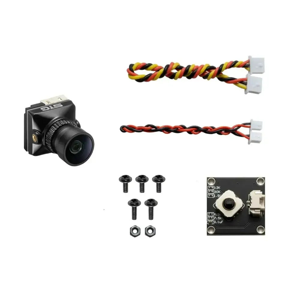JINJIEAN B19 High-Resolution 1500TVL Analog Micro FPV Camera (Black)