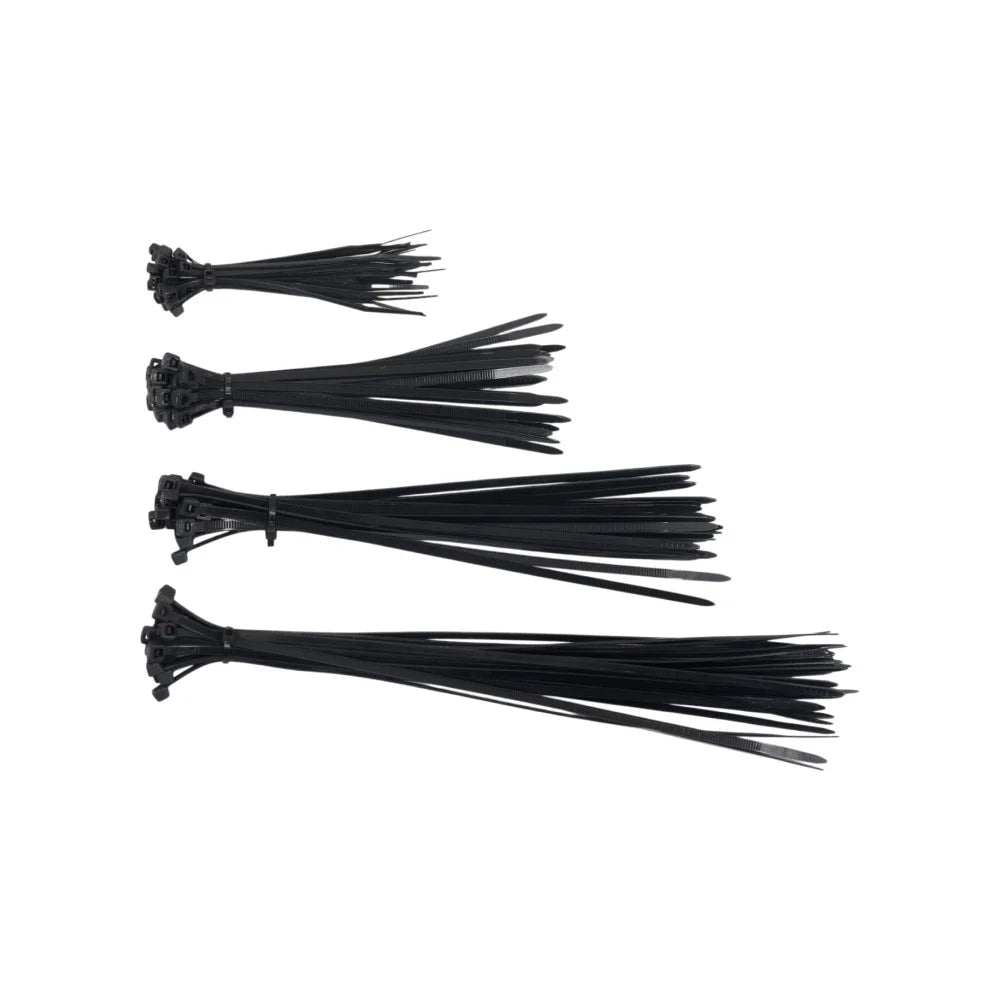 Nylon Cable Zip Ties Black 100,150,170,200/mm (Pack of 200)