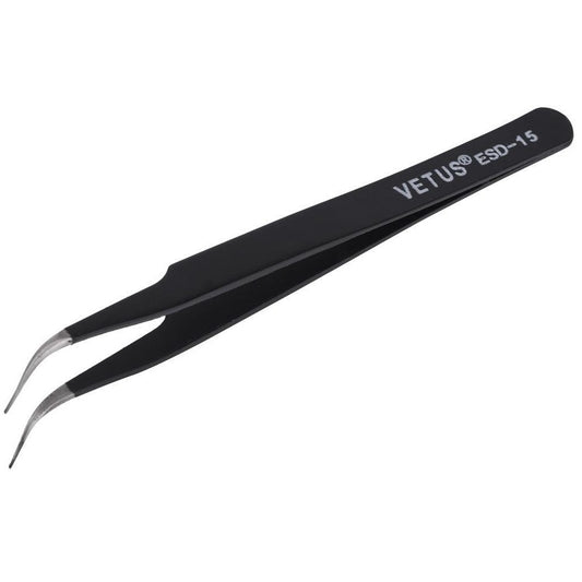 Precision Tweezers Set – Stainless Steel Anti-Static Fine Tip Tweezer for Electronics, PCB Repair & DIY Use