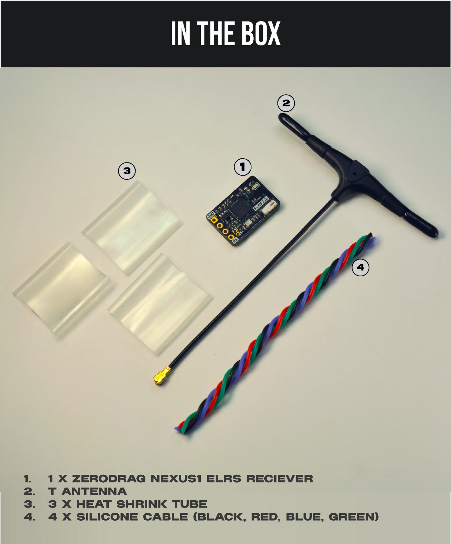 ZeroDrag Nexus Single Antenna Receiver – High Performance FPV & RC Drone RX