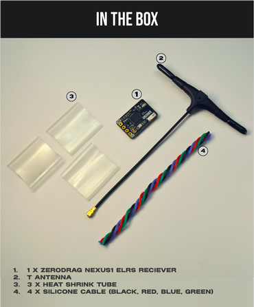 ZeroDrag Nexus Single Antenna Receiver – High Performance FPV & RC Drone RX