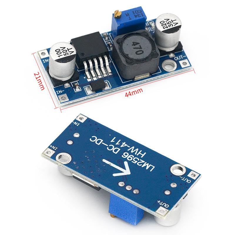 LM2596 DC-DC HW-411 Buck Converter – Adjustable Step Down Voltage Regulator for Drone & Electronics