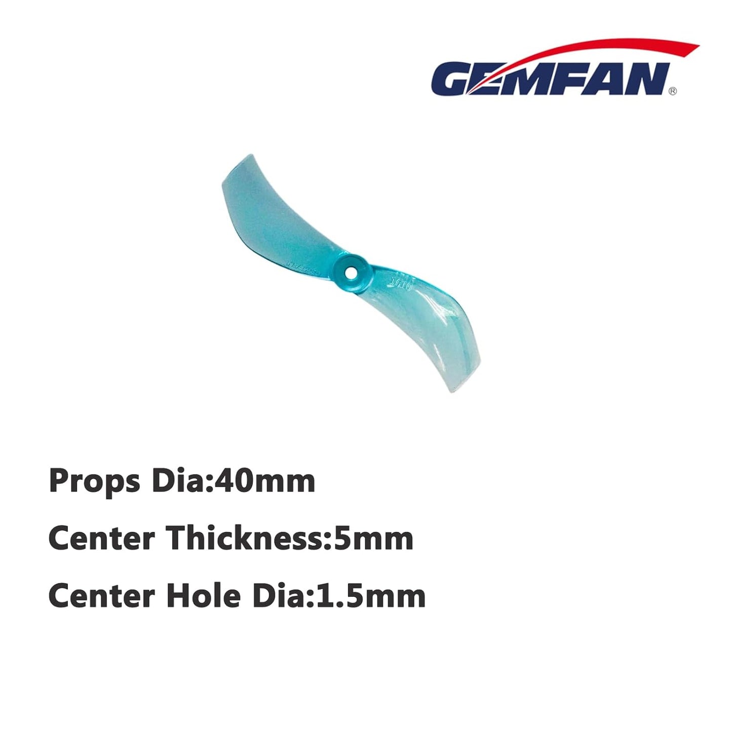 Gemfan 40MM Bi-Blade Propeller – Lightweight FPV Drone Props for High Efficiency