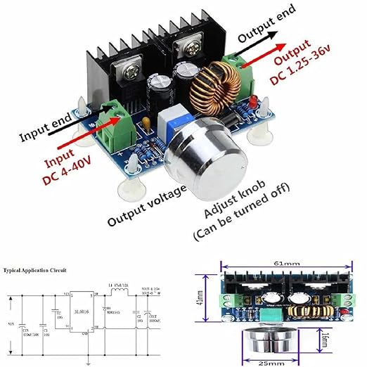 XH-M401 Buck Converter – DC Step Down Voltage Regulator for Drone & Electronics
