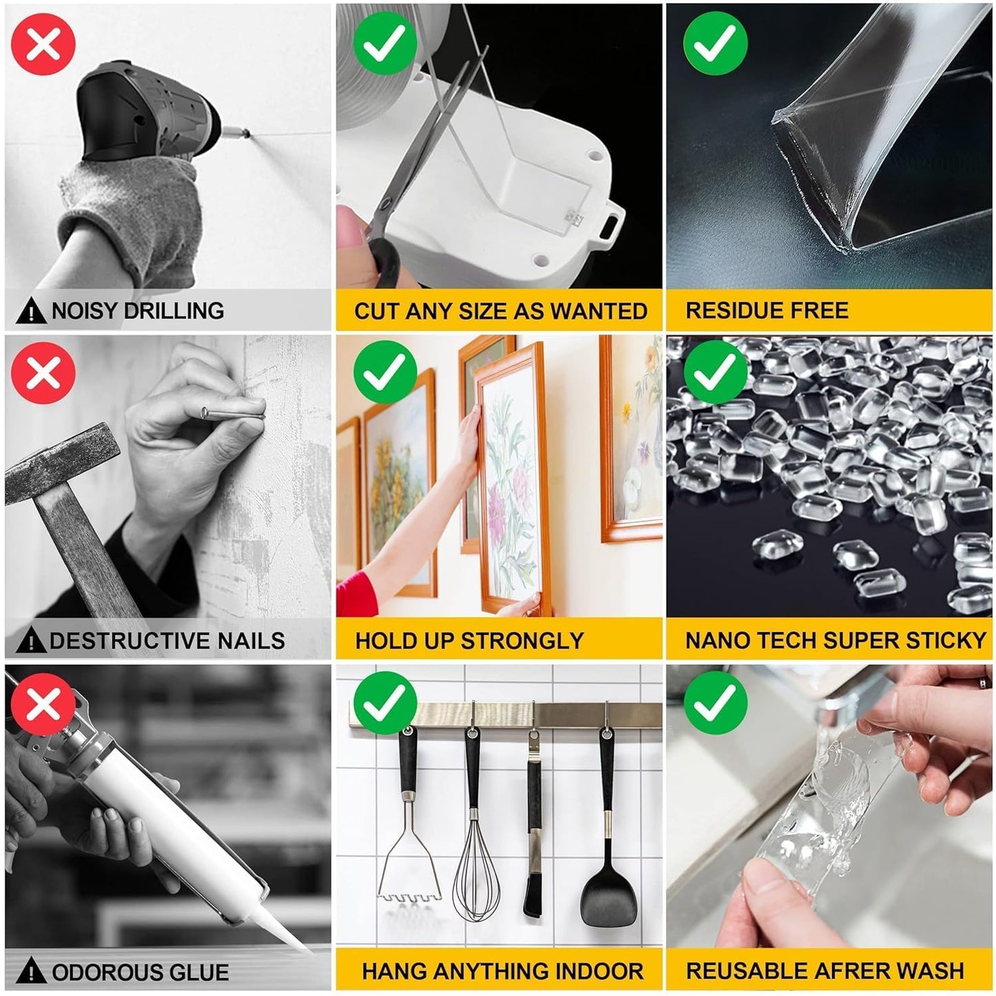 Double Sided Silicone Tape – Strong Adhesive Heat Resistant Tape for Electronics, Mounting & DIY Use