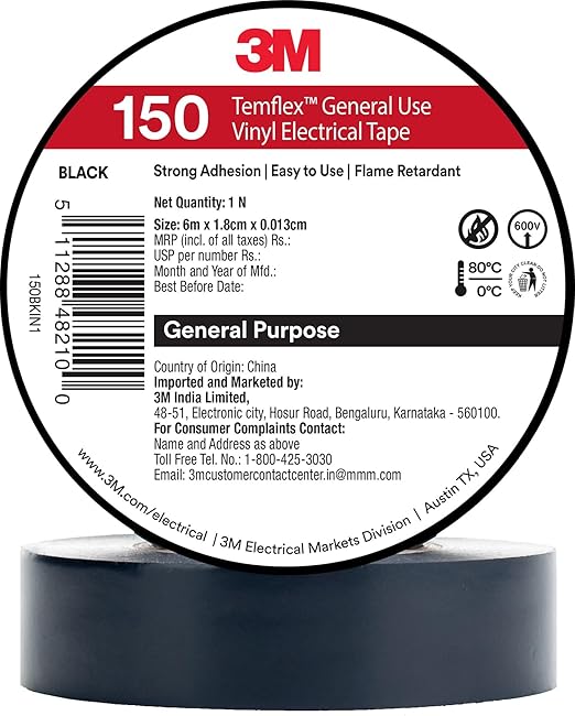 Electrical Insulation Tape – High Quality PVC Electric Tape for Wire Protection, DIY & Industrial Use