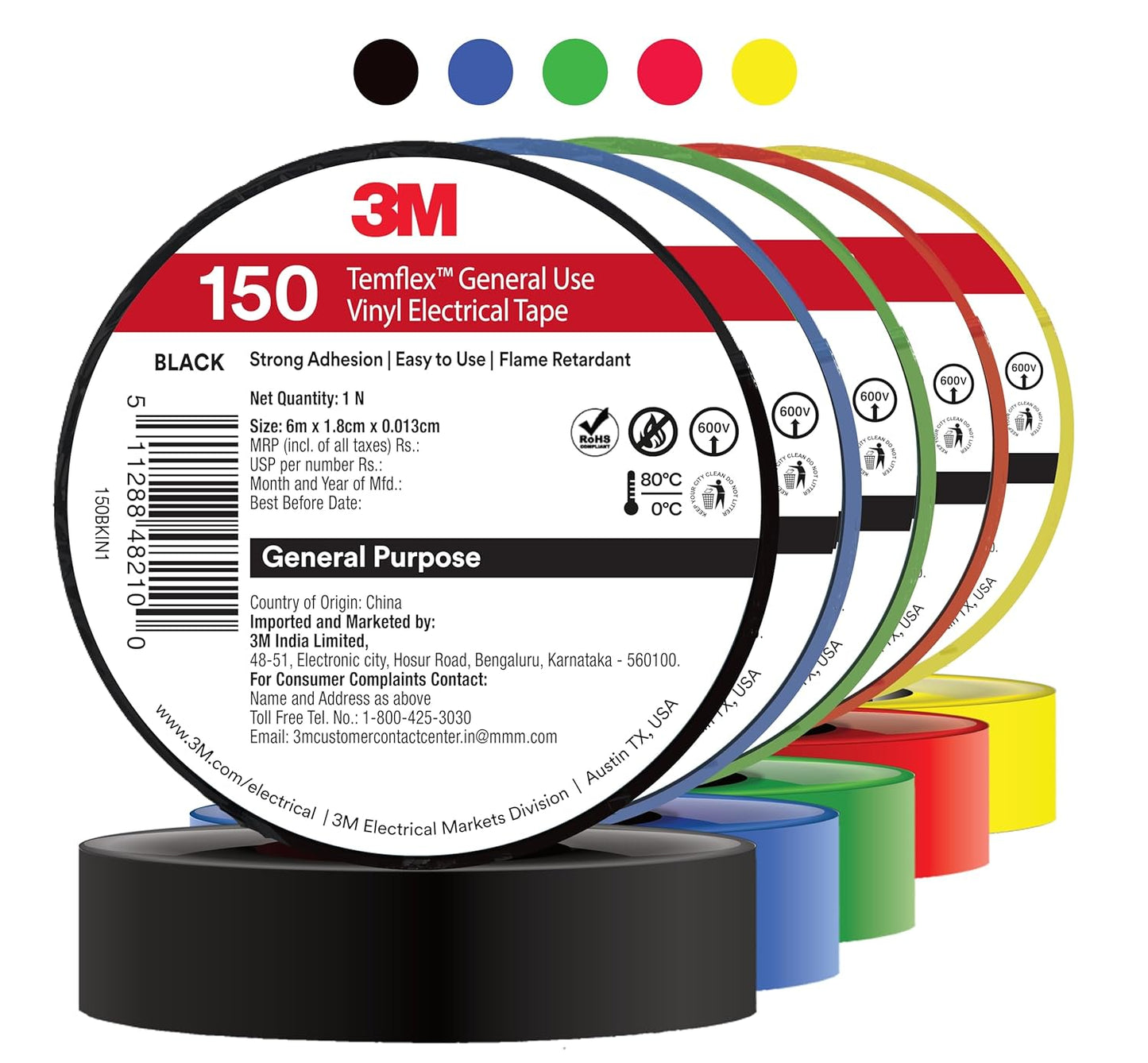 Electrical Insulation Tape – High Quality PVC Electric Tape for Wire Protection, DIY & Industrial Use