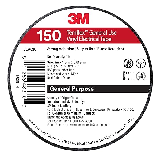 Electrical Insulation Tape – High Quality PVC Electric Tape for Wire Protection, DIY & Industrial Use