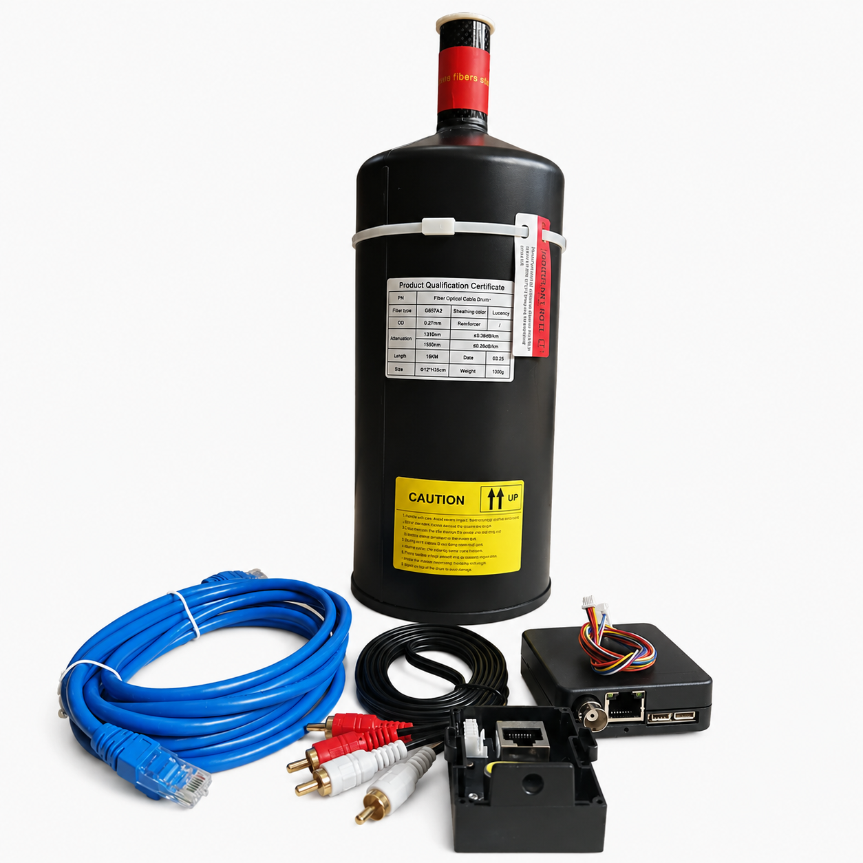 2KM Optical Fiber Spool with Ground Station – Long Range UAV Communication System