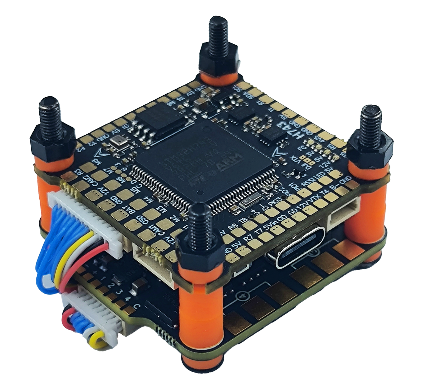 DAKEFPV H743 + BX70A V2 Stack 30x30 STM32H743 Flight Controller 70A ESC for FPV Drones