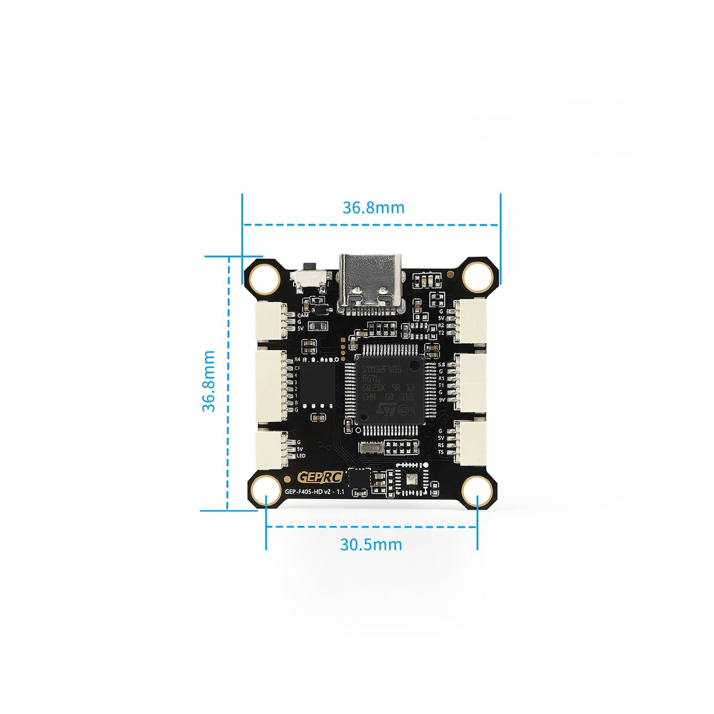 GEPRC F405-8S Flight Controller (FC) – High Performance FPV Drone FC for UAV