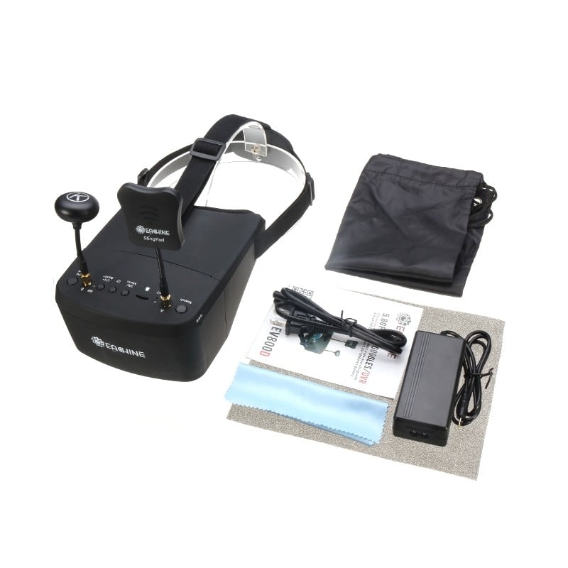 Eachine EV800D 5.8GHz 40CH Diversity FPV Goggles with DVR for FPV Drones