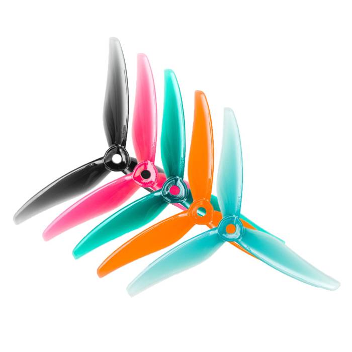 Gemfan 5166 Hurricane PC 3 Blade Propeller Clear 5.1 Inch FPV Drone Props (2 Pairs)