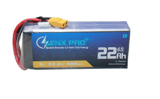 GenX Pro+ Solid State 22.2V 6S 22000mAh 5C / 10C Premium Li-ion Battery