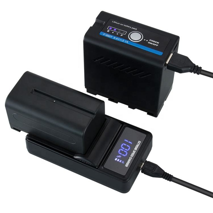 NPF-990T LCD Display Rechargeable Lithium Battery Pack 8.4V - 2.1A