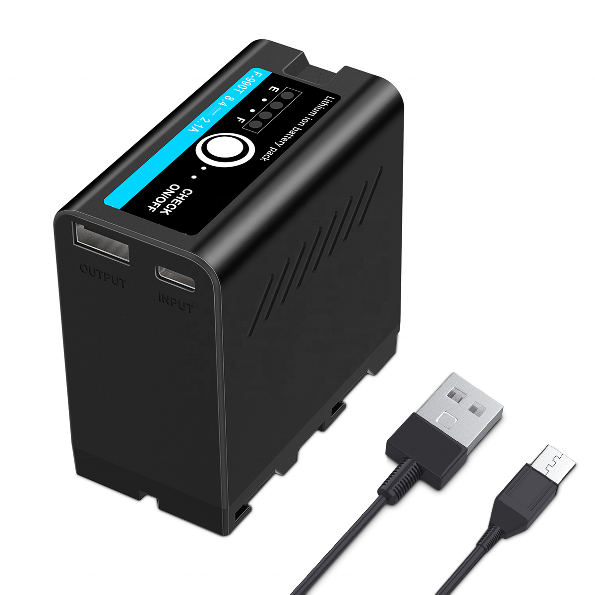 NPF-990T LCD Display Rechargeable Lithium Battery Pack 8.4V - 2.1A