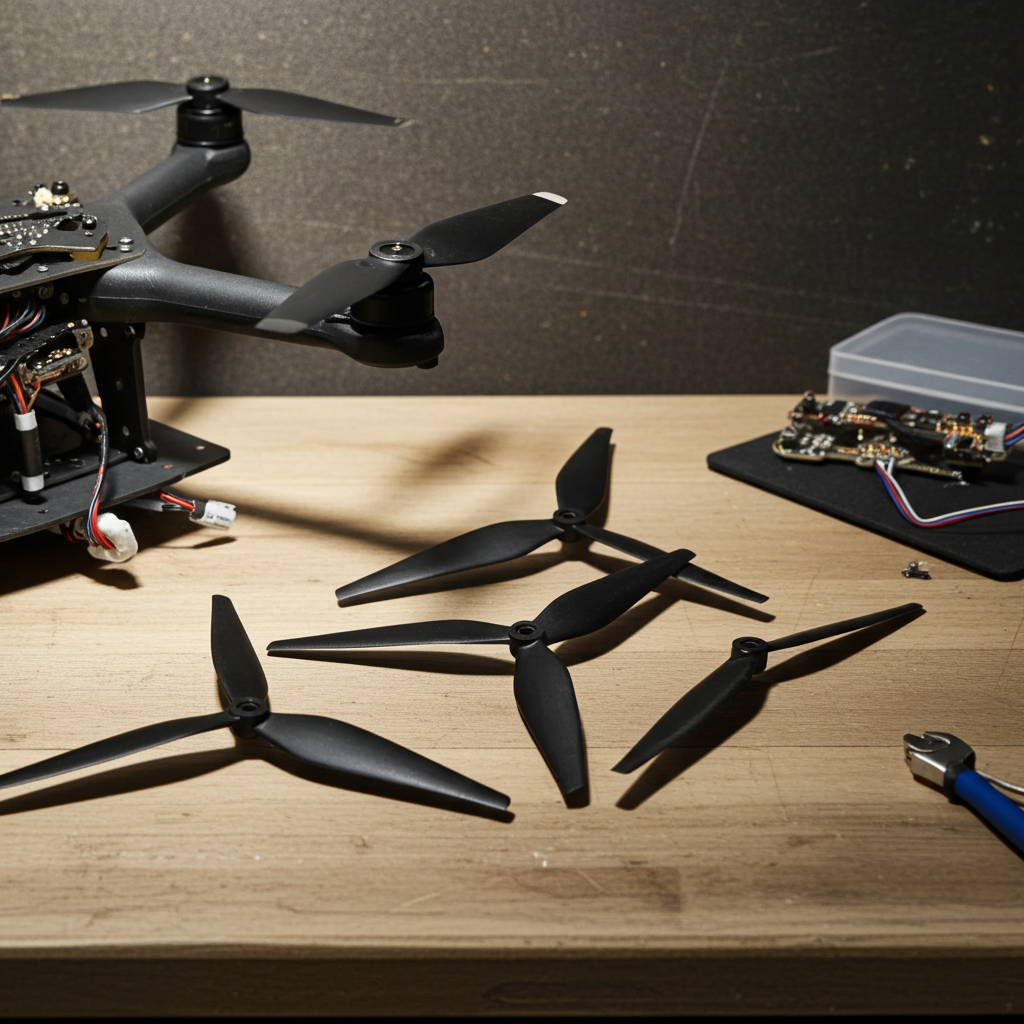 10 Inch Drone Propeller Tri-Blade-High Performance FPV Props (2CCW+2CW)