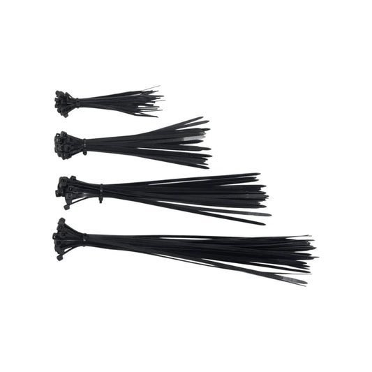 Nylon Cable Zip Ties Black 100,150,170,200/mm (Pack of 200)