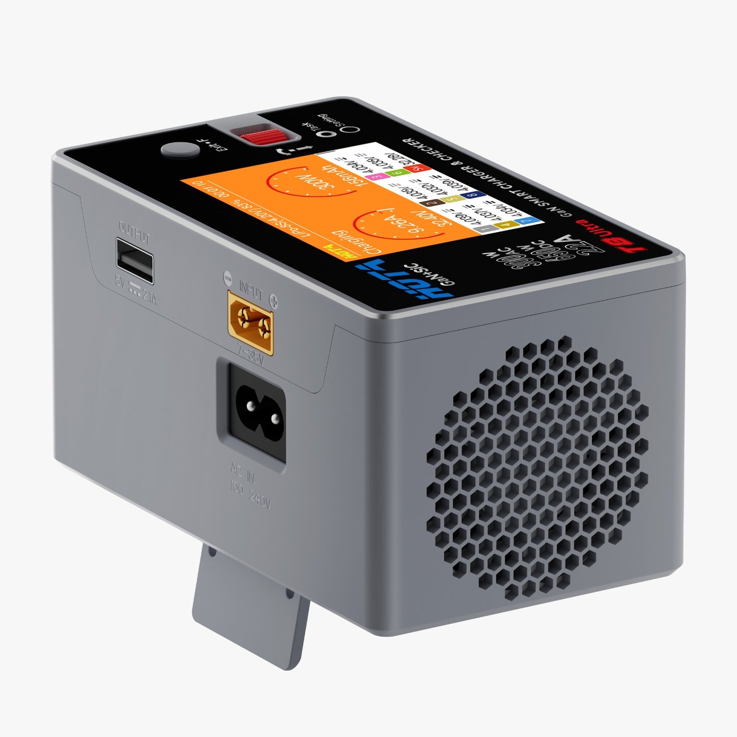 Hota T8 Ultra Gan Smart Charger 650 w Ac/Dc for 1-8S Lipo Lion Battery Charger