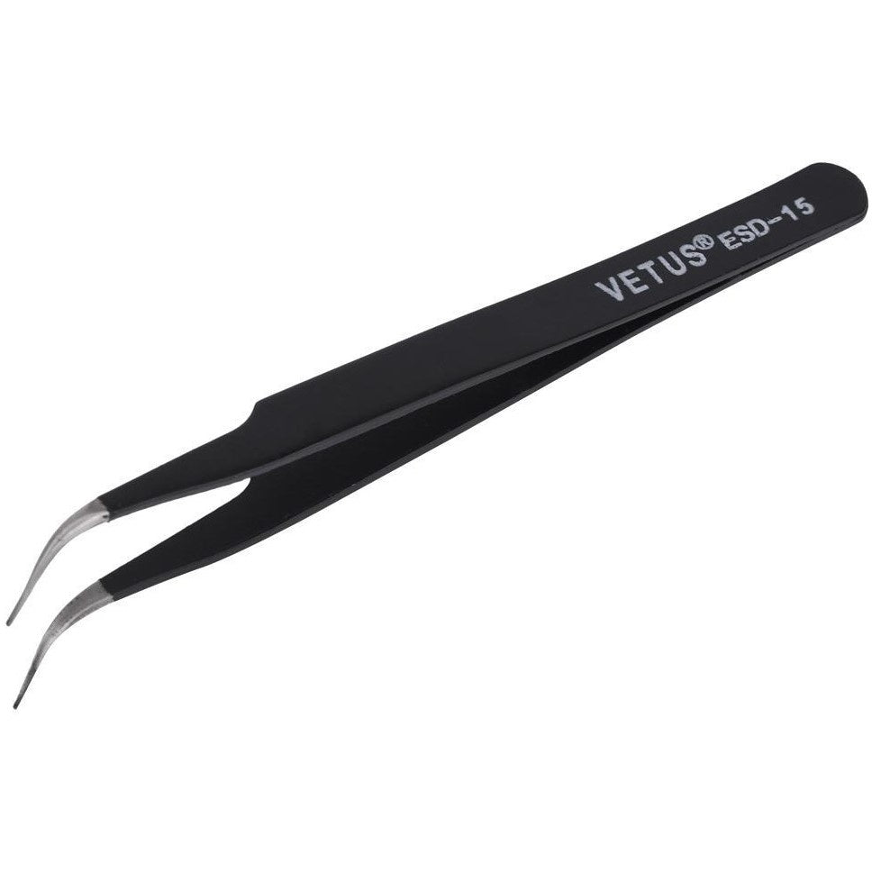 Precision Tweezers Set – Stainless Steel Anti-Static Fine Tip Tweezer for Electronics, PCB Repair & DIY Use