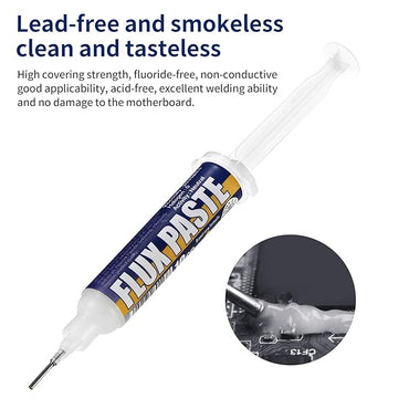 soldering Flux Paste 10mL Syringe – Lead-Free SMD/BGA Micro Soldering Flux