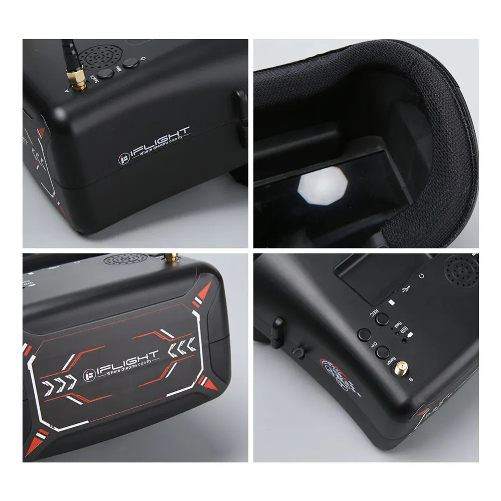 iFlight 5.8GHz Dual Antenna FPV Goggles – High Performance FPV Drone Video Goggles