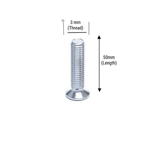 High Strength Steel M3 x 50mm Button Head Screw for Drone, Robotics & Electronics