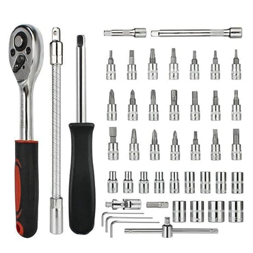 Tools Kit Box Screwdriver & Socket Set Multi Purpose Tool Case (Set of 46 Piece)-Portable Repair Tool Set for repairing work