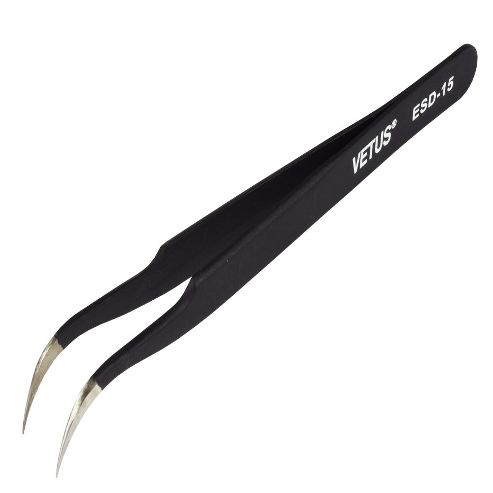 Precision Tweezers Set – Stainless Steel Anti-Static Fine Tip Tweezer for Electronics, PCB Repair & DIY Use
